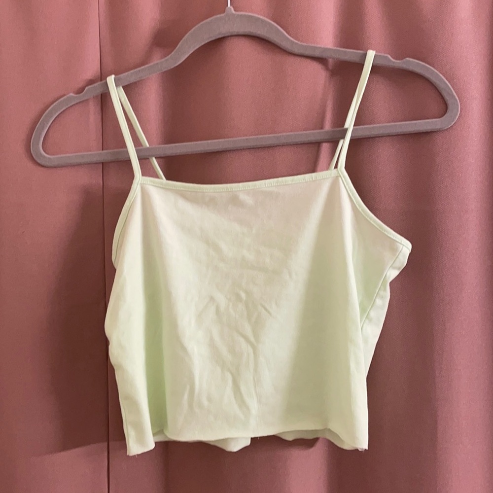 Neon Green Cropped Tank